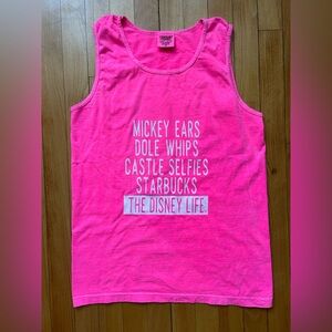 Disney Life Bright Pink Tank Top